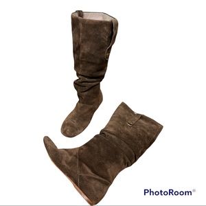 UGG 1948 Highkoo Brown Suede Slouchy Boots Sz 9.5